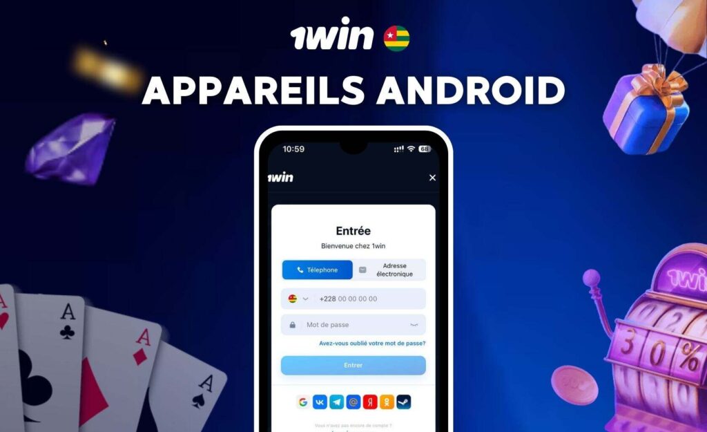 1Win Togo Appareils Android pris en charge