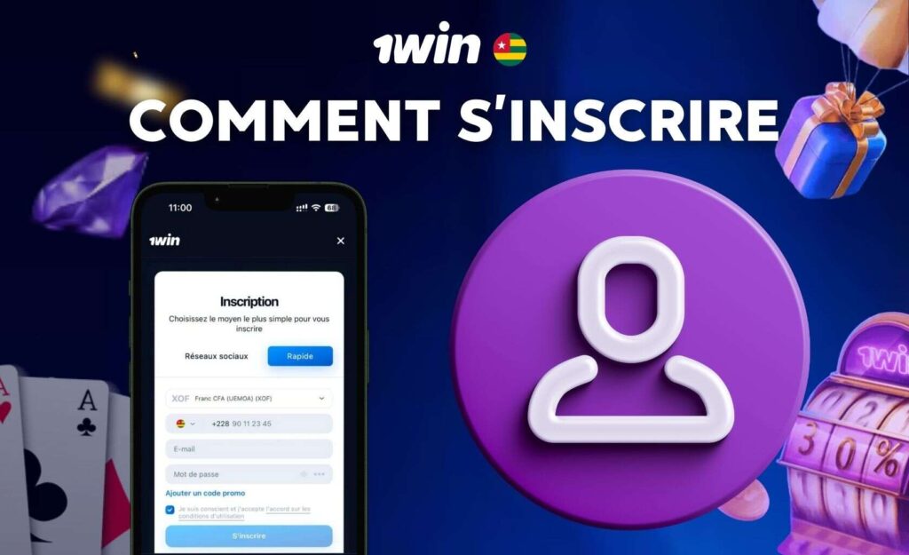 Comment s’inscrire sur l’application 1Win Togo