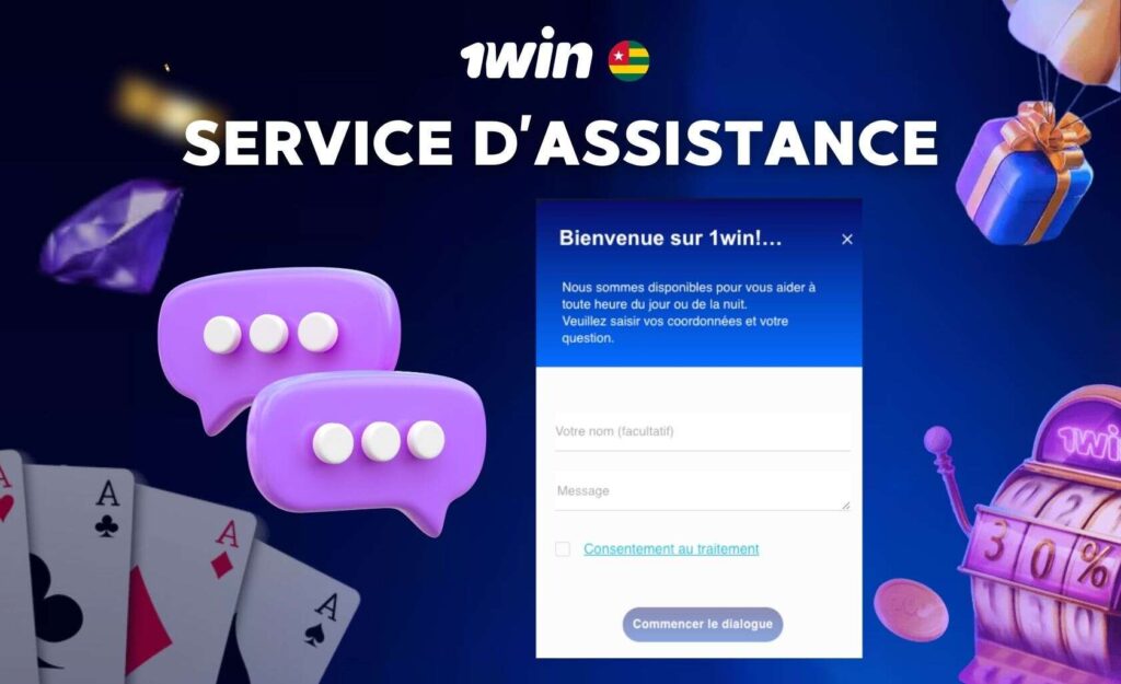 Service d’assistance mobile 1Win Togo